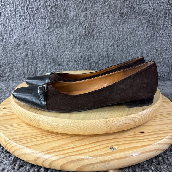 Talbots Shoes - Talbots Edison Suede Flats Womens Size 9.5 Slip On Comfort Shoe Made in Brazil